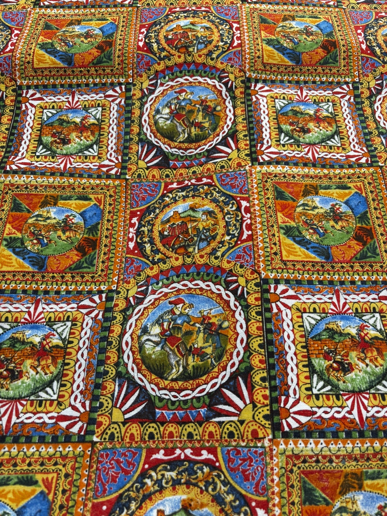 Tessuto Panama Fantasia Siciliana 50*140