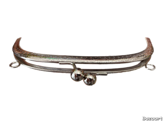 Chiusura Tonda Per Borsa Argento 22 cm