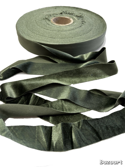 Fettuccia Pizza Velluto Lucido Verde Militare 620 grammi