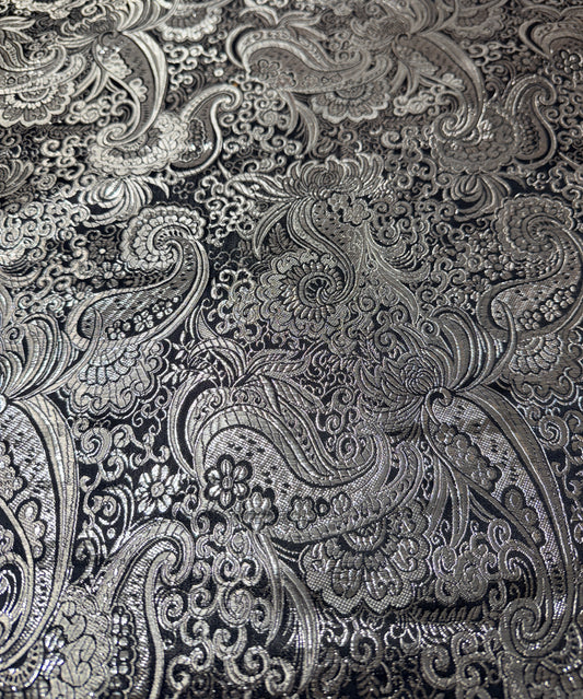 Tessuto Damascato con Effetto Lurex 50*70