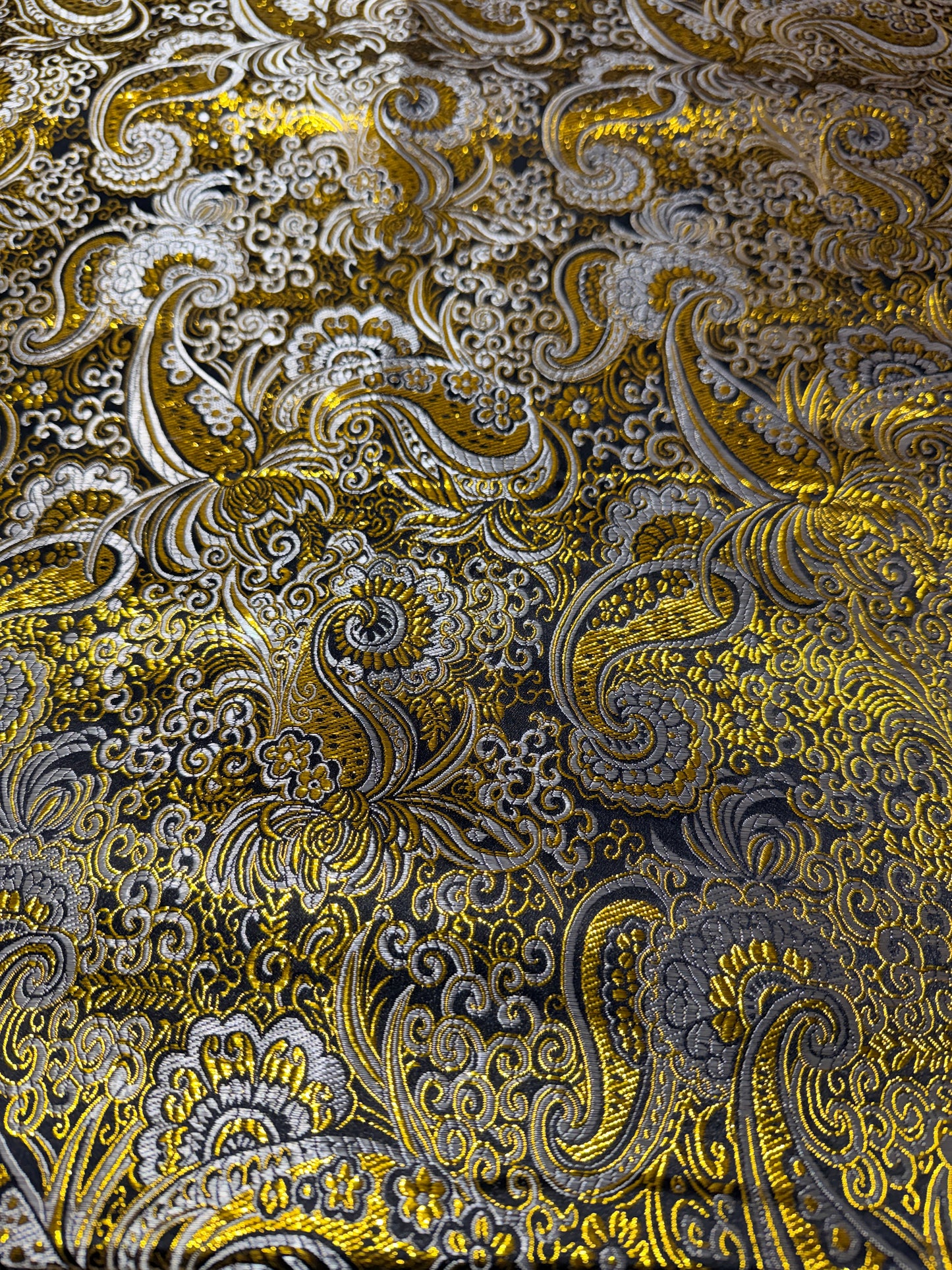 Damask Fabric with Lurex Effect 50*70