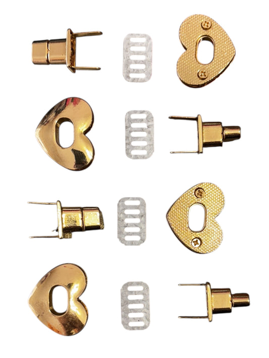 Metal Closure for Heart Bags