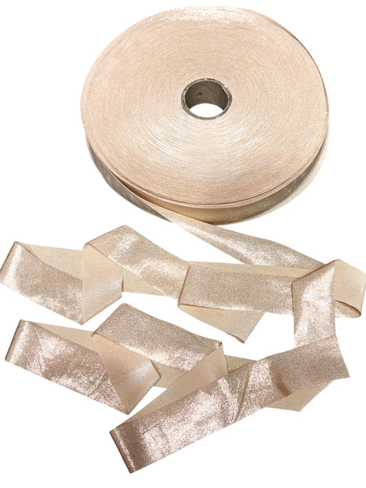 Lycra Lurex Cream Pizza Ribbon 340g
