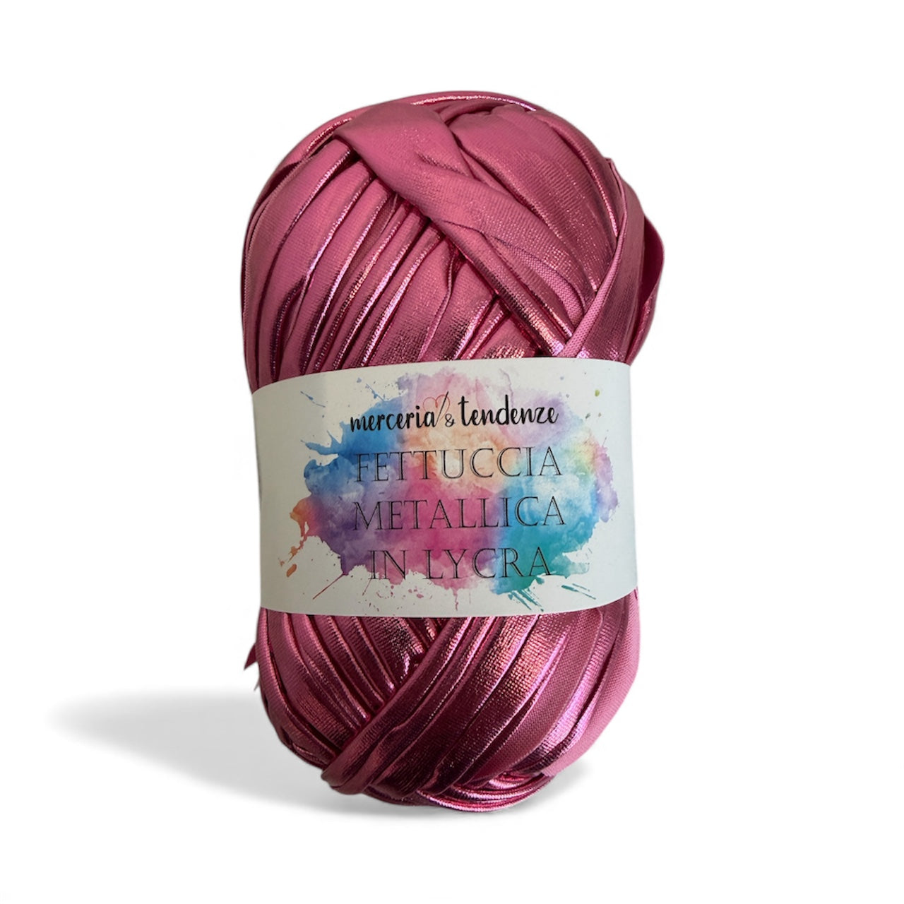 Fettuccia Metallica in Lycra Gomitolo da 100g lunga 45 metri