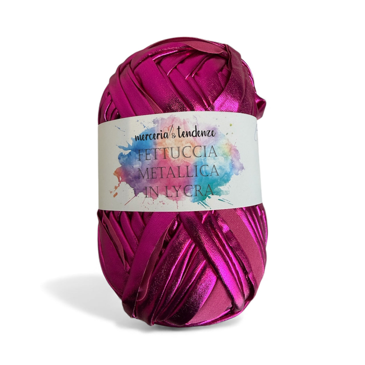Fettuccia Metallica in Lycra Gomitolo da 100g lunga 45 metri