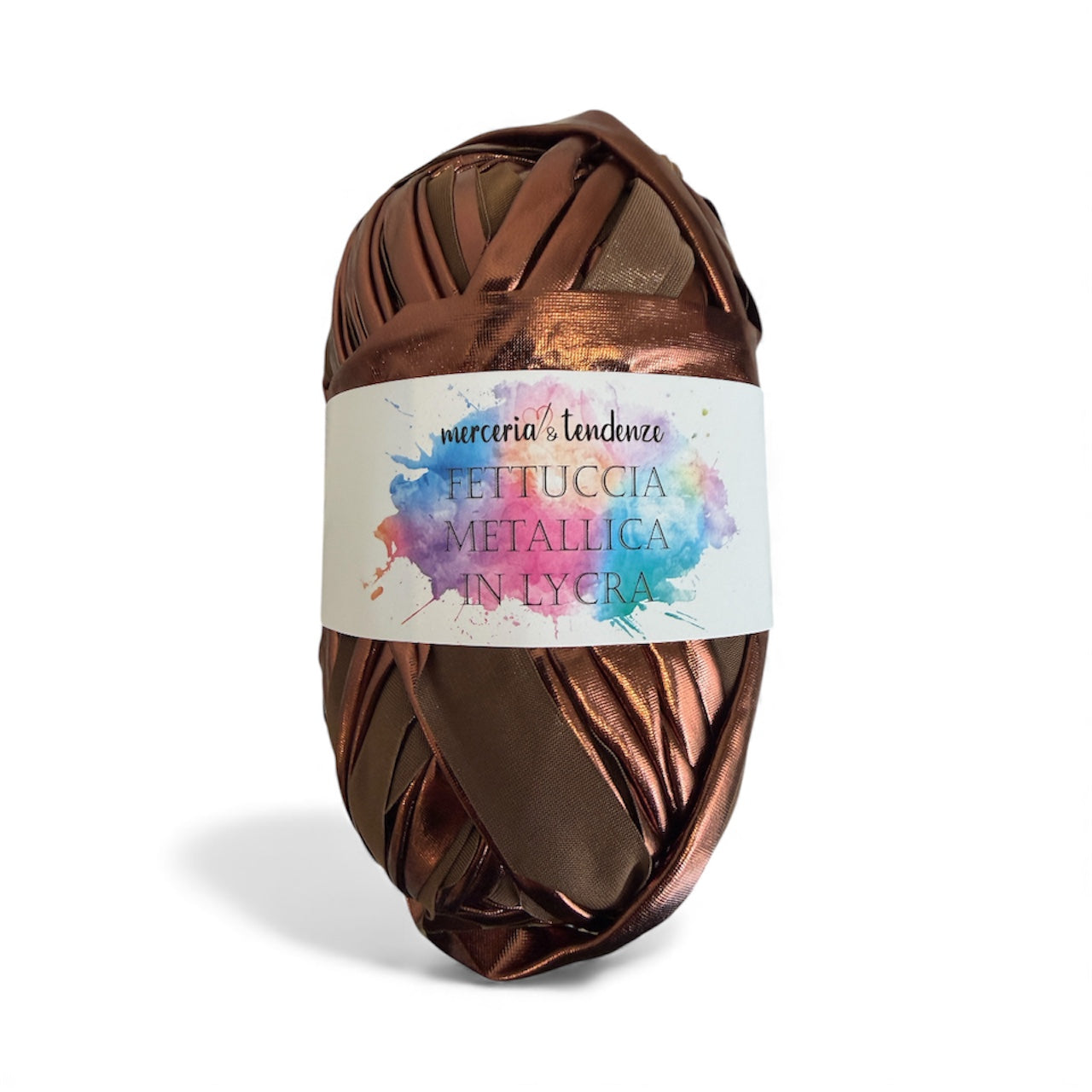 Fettuccia Metallica in Lycra Gomitolo da 100g lunga 45 metri