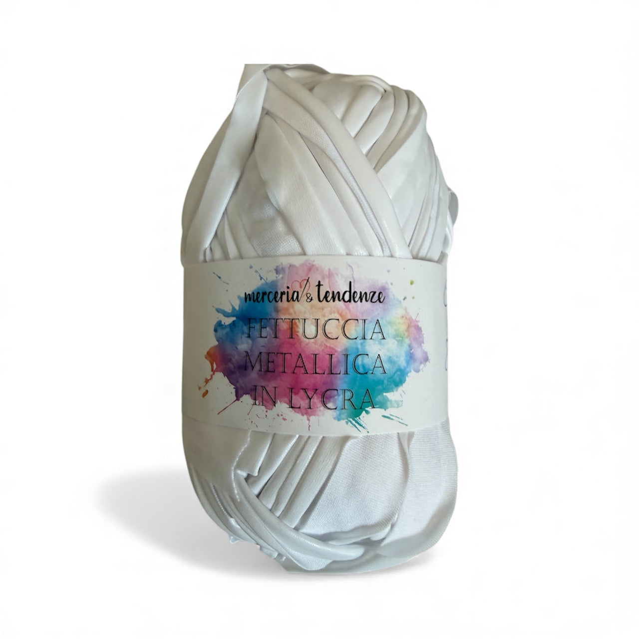 Fettuccia Metallica in Lycra Gomitolo da 100g lunga 45 metri
