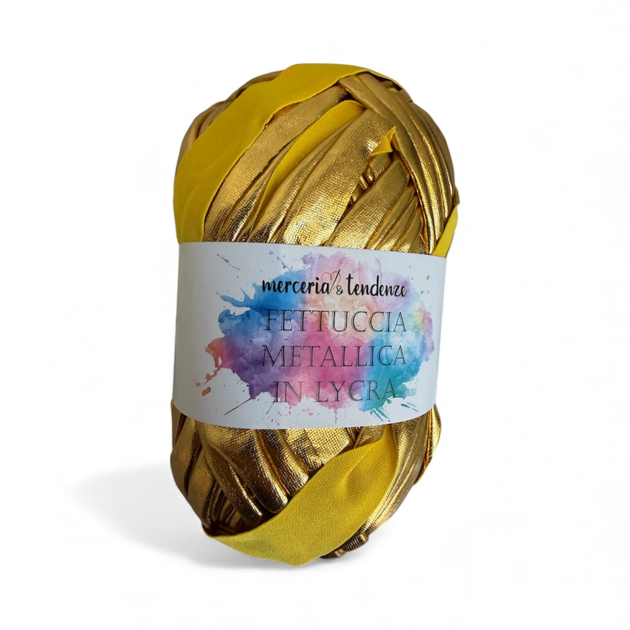 Fettuccia Metallica in Lycra Gomitolo da 100g lunga 45 metri
