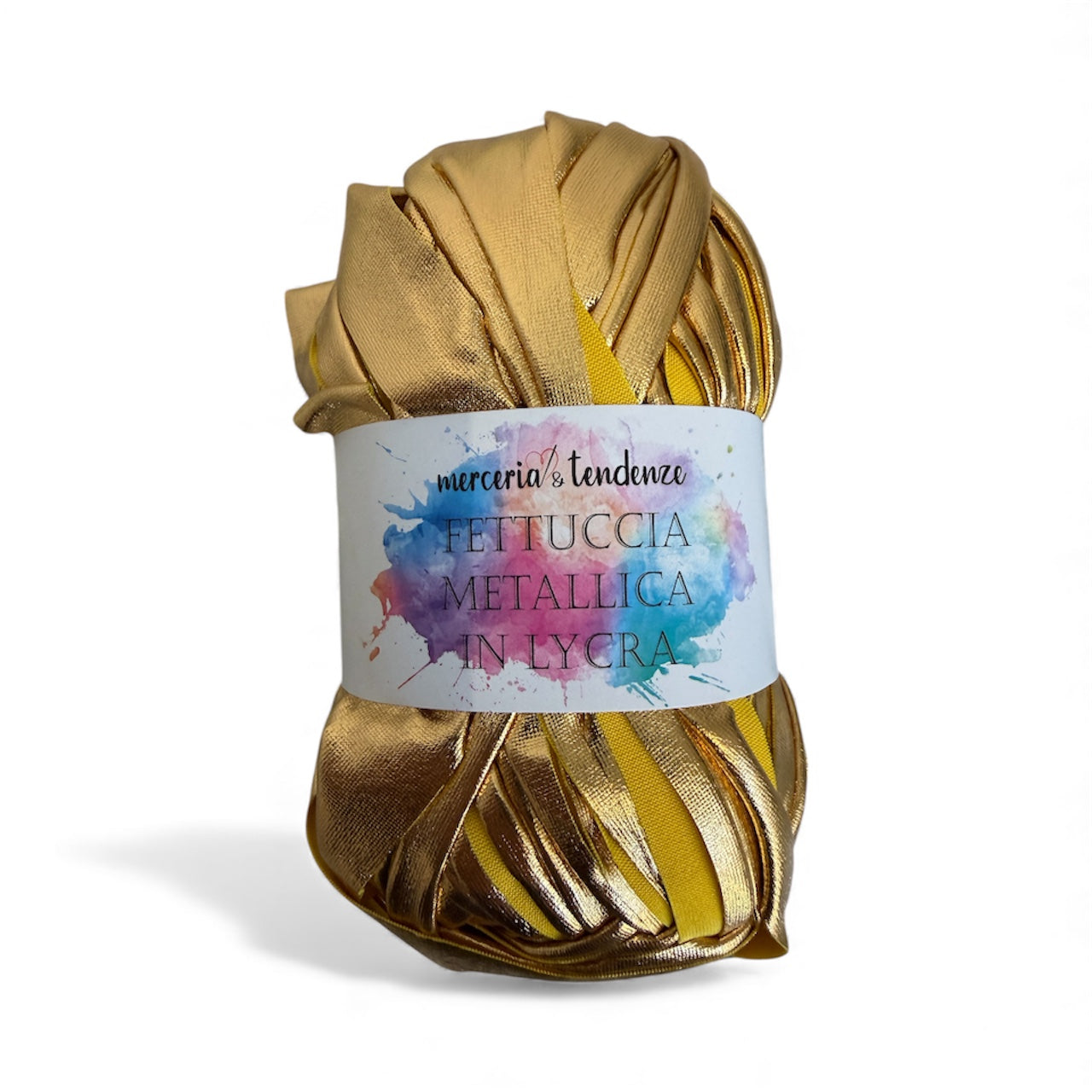 Fettuccia Metallica in Lycra Gomitolo da 100g lunga 45 metri
