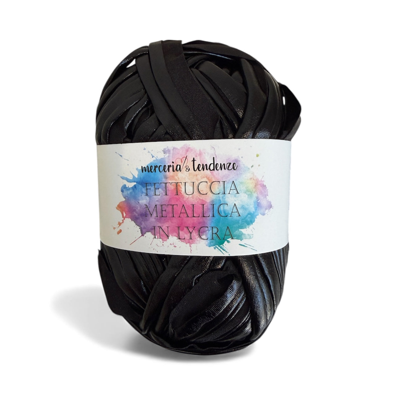 Fettuccia Metallica in Lycra Gomitolo da 100g lunga 45 metri