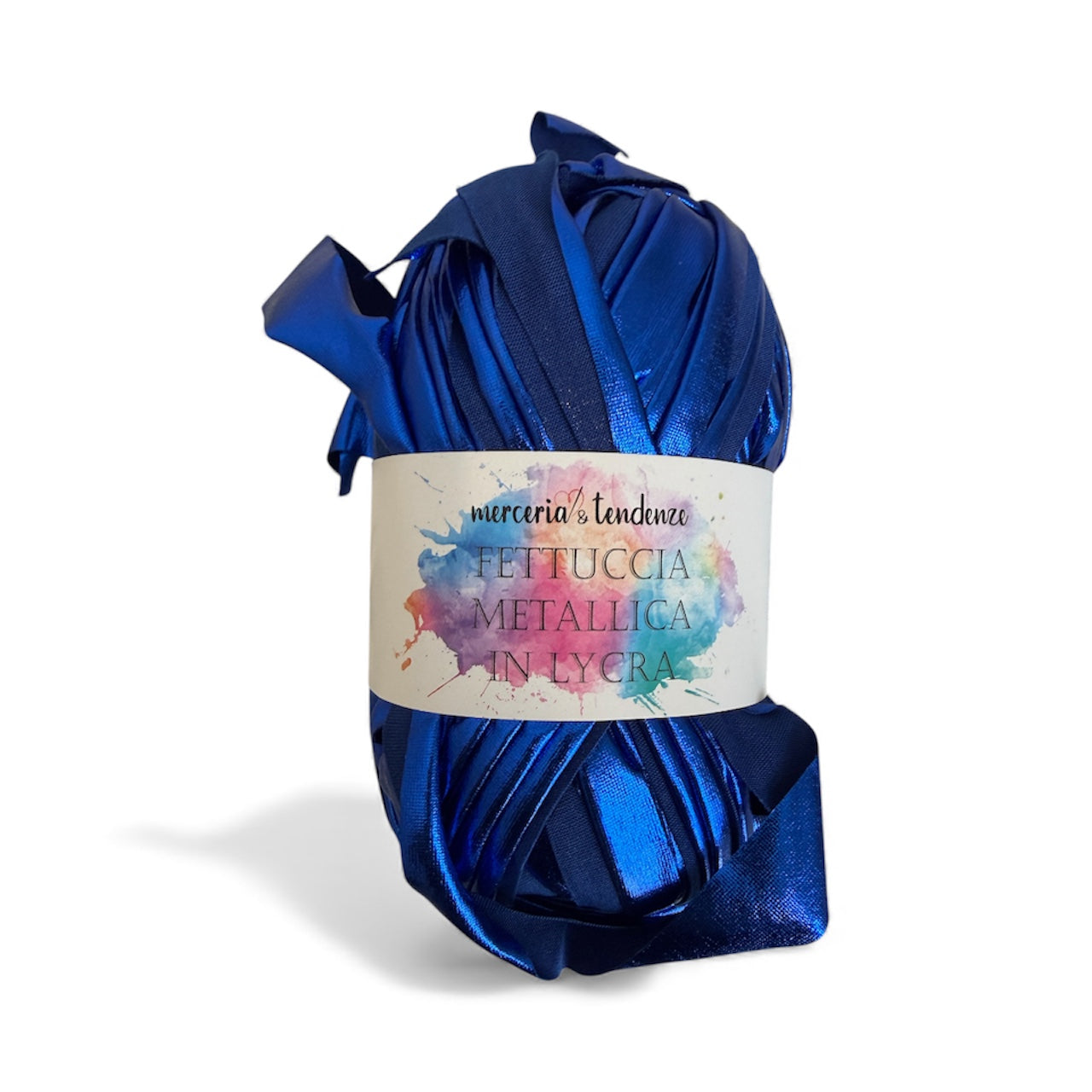 Fettuccia Metallica in Lycra Gomitolo da 100g lunga 45 metri