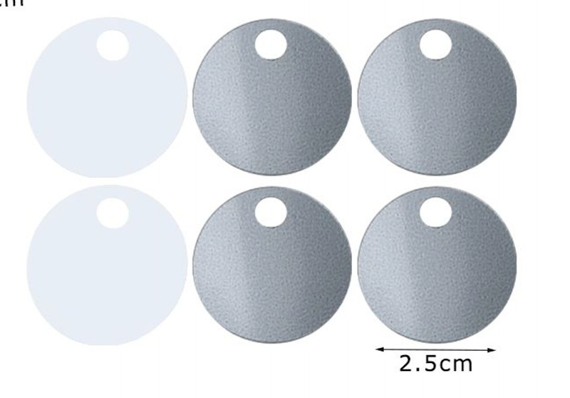 Paillettes Maxi Rotonde 2,5 cm con Foro 15GR