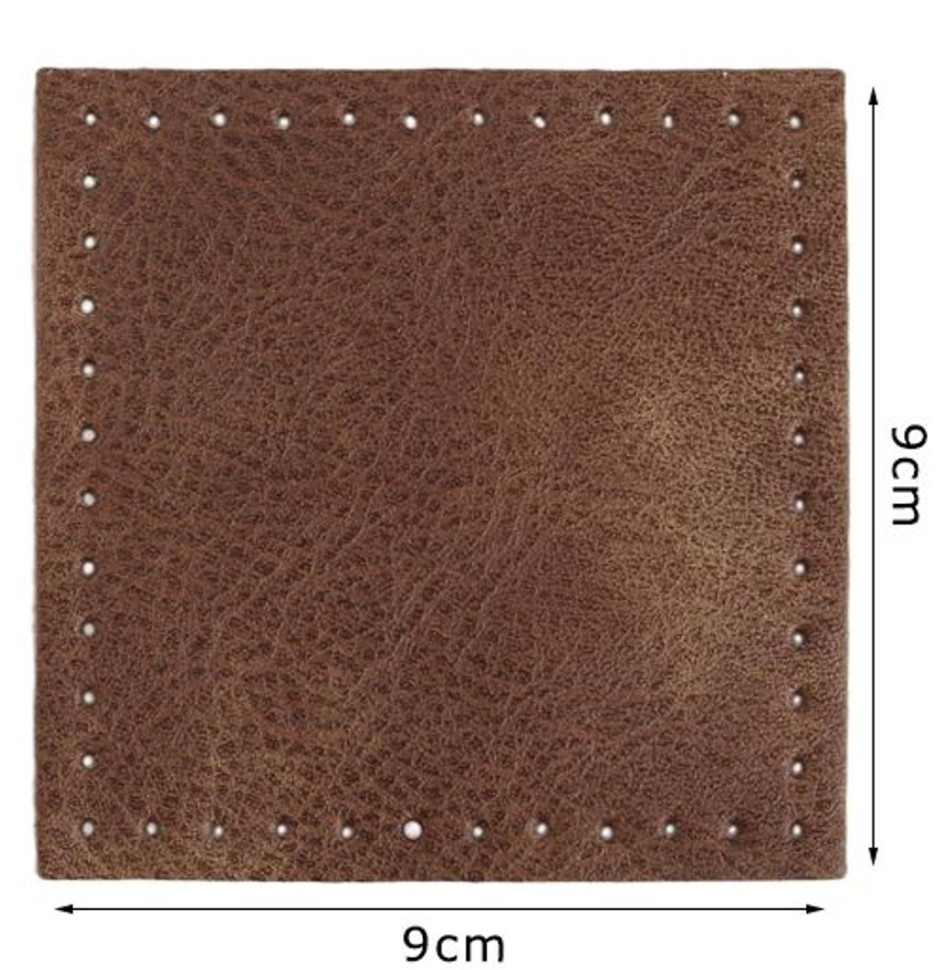 Fondo per Borse 9x9 cm Base in Ecopelle 2pz