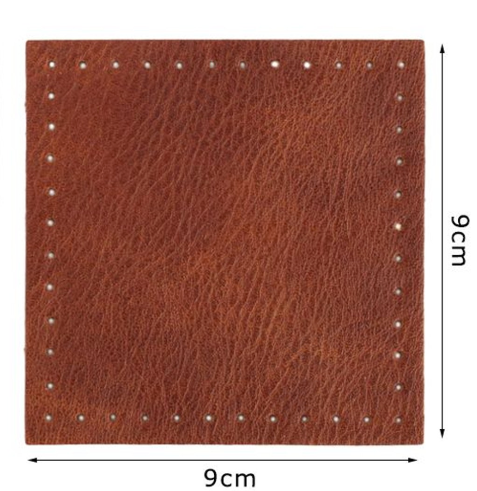 Fondo per Borse 9x9 cm Base in Ecopelle 2pz