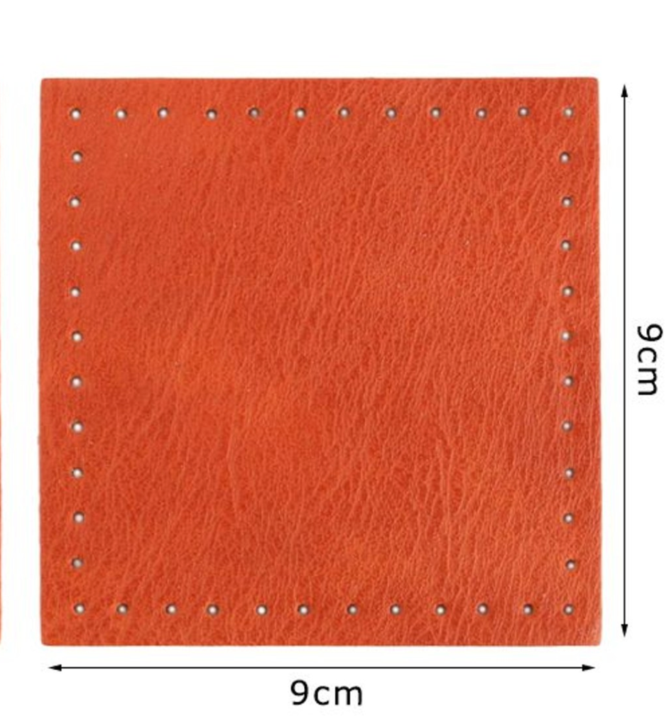 Fondo per Borse 9x9 cm Base in Ecopelle 2pz