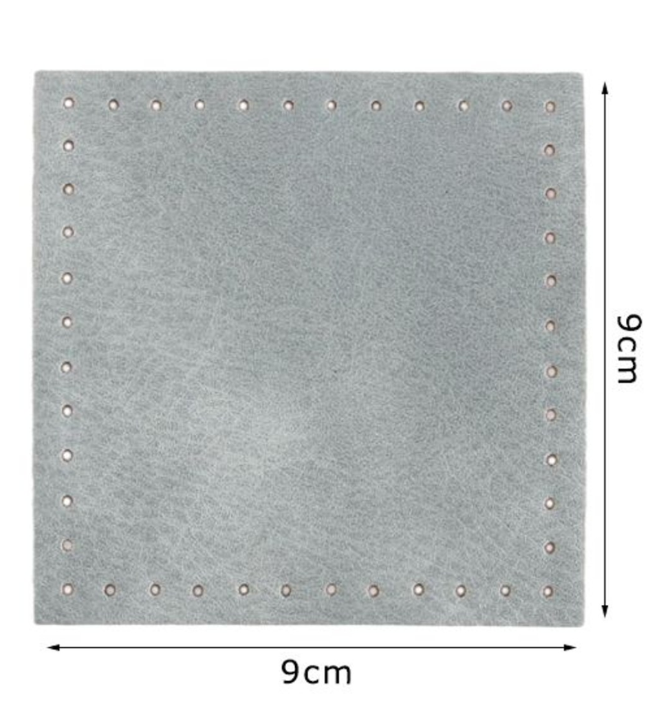 Fondo per Borse 9x9 cm Base in Ecopelle 2pz