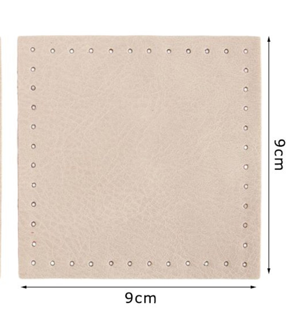 Fondo per Borse 9x9 cm Base in Ecopelle 2pz