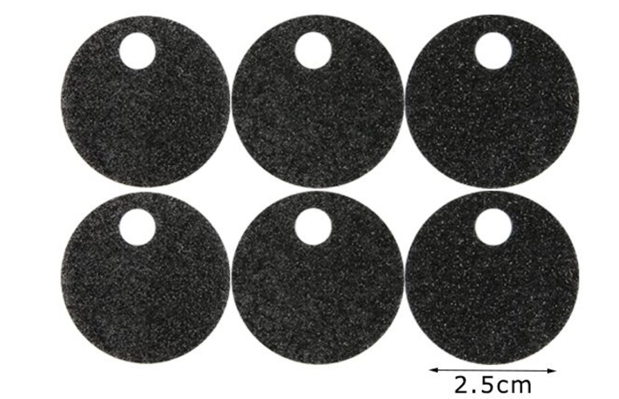 Paillettes Glitterate/brillantinate Maxi Rotonde 2,5 cm con Foro 5mm da 15GR