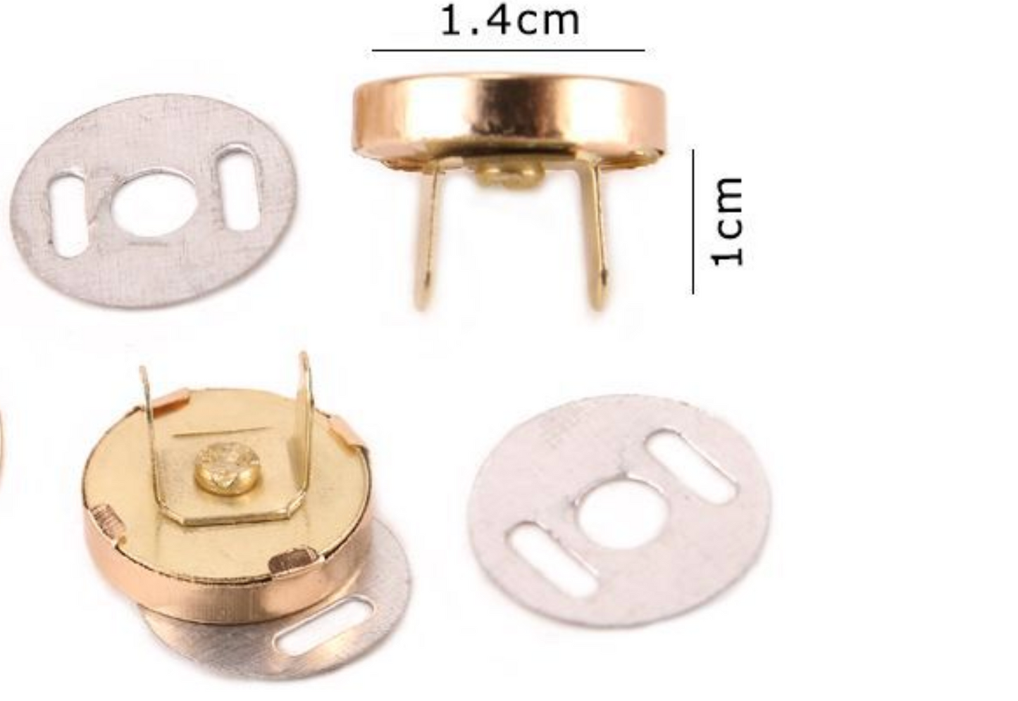 Chiusura Magnetica 14 mm  rotonda per Borse Handmade