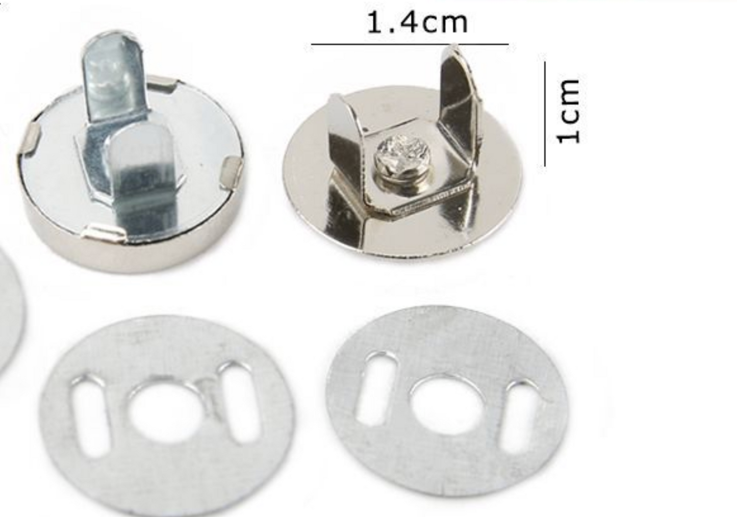 Chiusura Magnetica 14 mm  rotonda per Borse Handmade