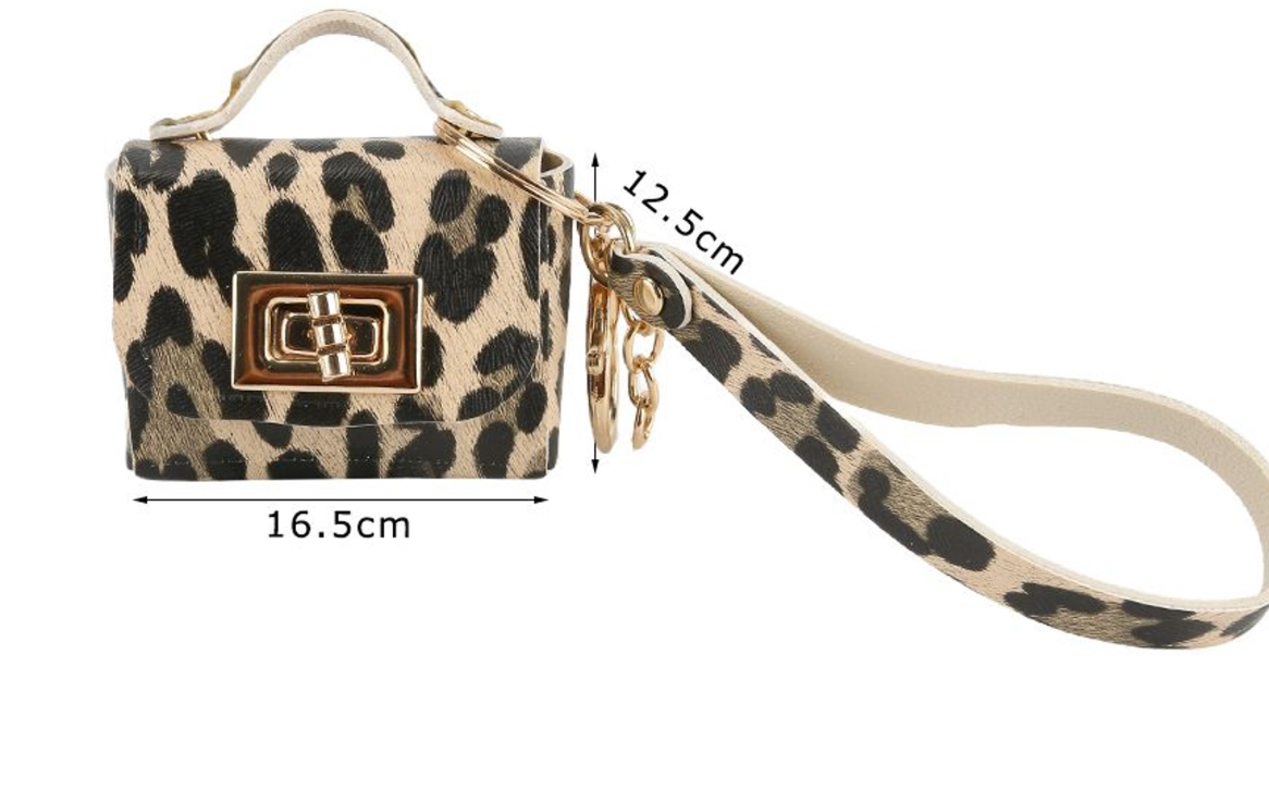 Mini Pochette Portachiavi in Ecopelle – Charm Decorativo per Borse Handmade
