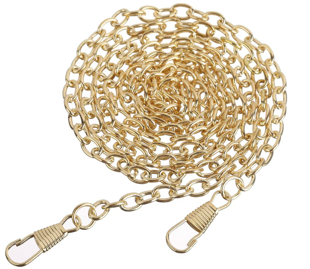 Catena per Borsa in Metallo 120 cm – Tracolla Elegante per Borse Handmade in Diverse Varianti