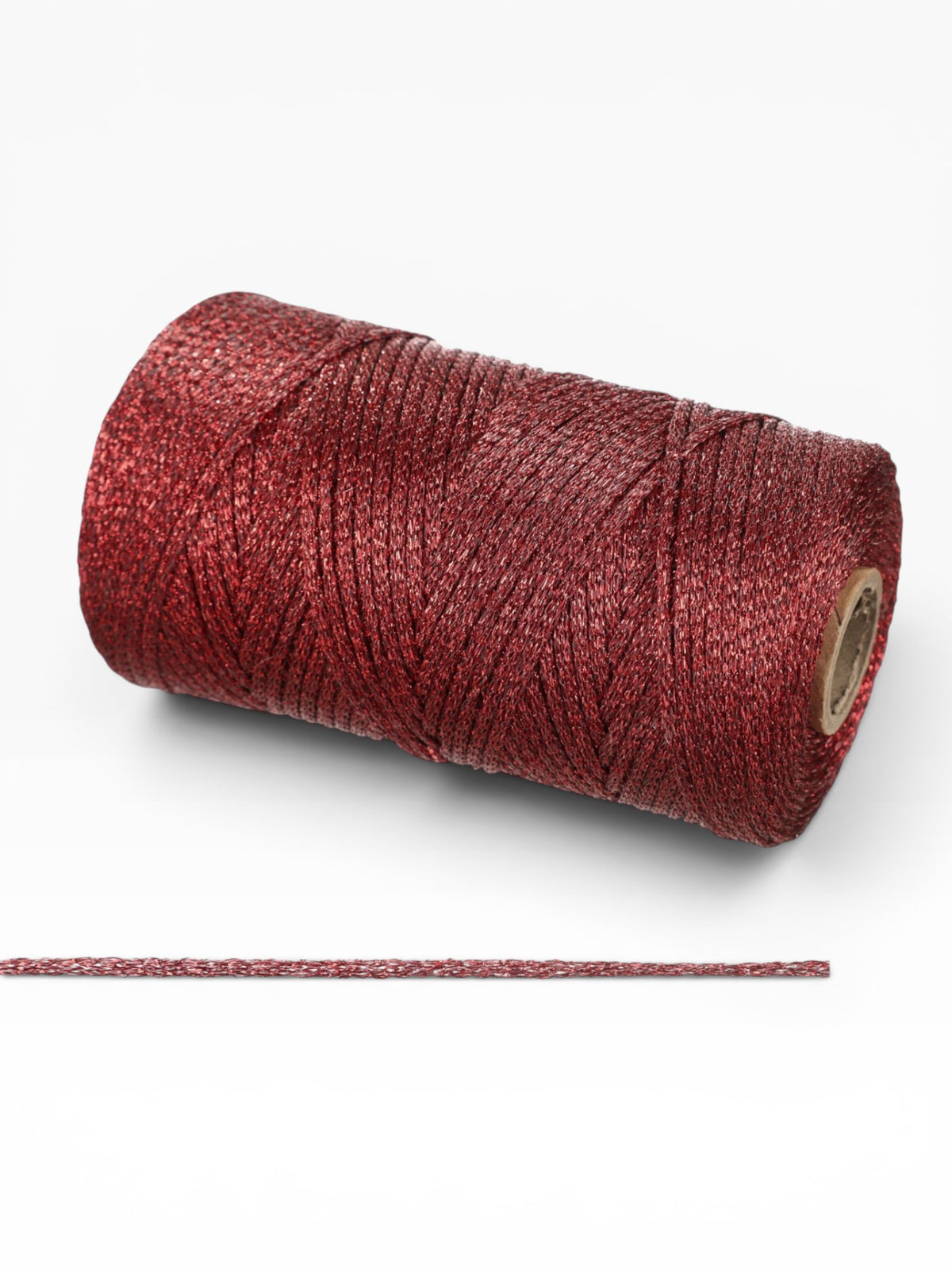 Cordón Lurex Brillante 3mm 200g – Hilo Metalizado 240m para Bolsos, Accesorios y Proyectos Artesanales