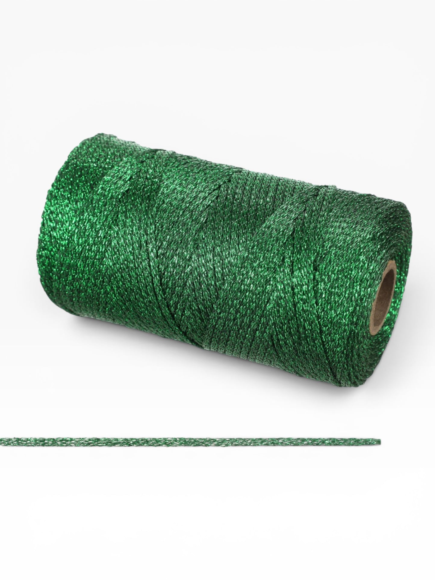Cordón Lurex Brillante 3mm 200g – Hilo Metalizado 240m para Bolsos, Accesorios y Proyectos Artesanales