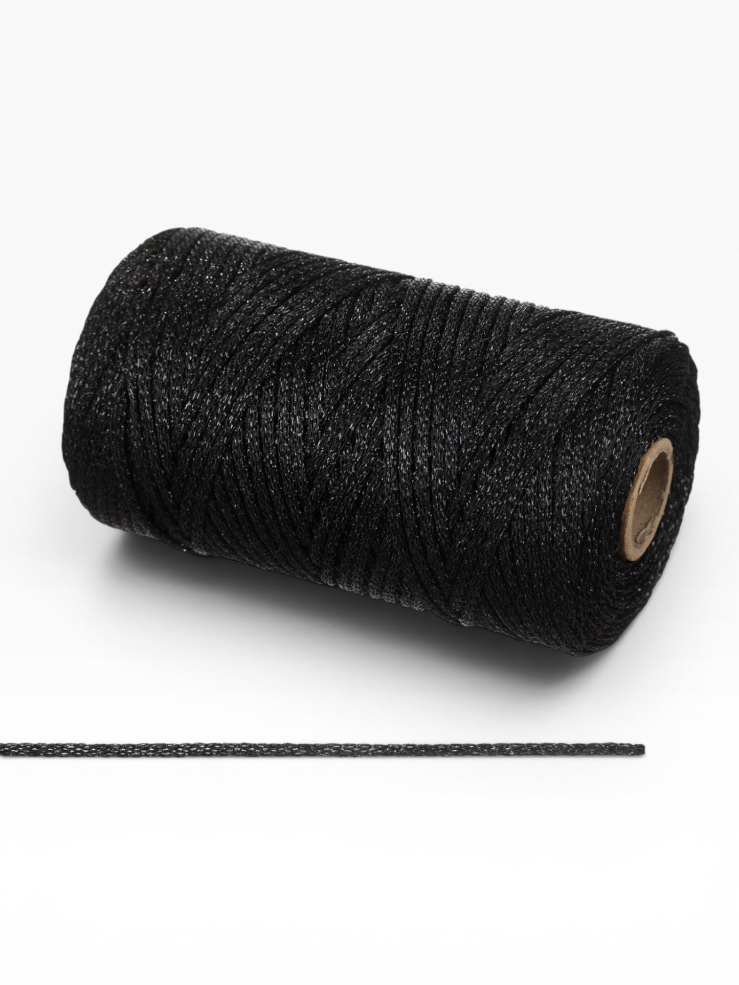Cordón Lurex Brillante 3mm 200g – Hilo Metalizado 240m para Bolsos, Accesorios y Proyectos Artesanales