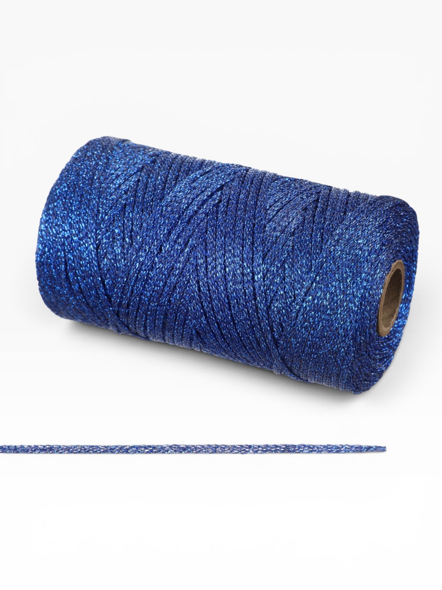 Cordón Lurex Brillante 3mm 200g – Hilo Metalizado 240m para Bolsos, Accesorios y Proyectos Artesanales