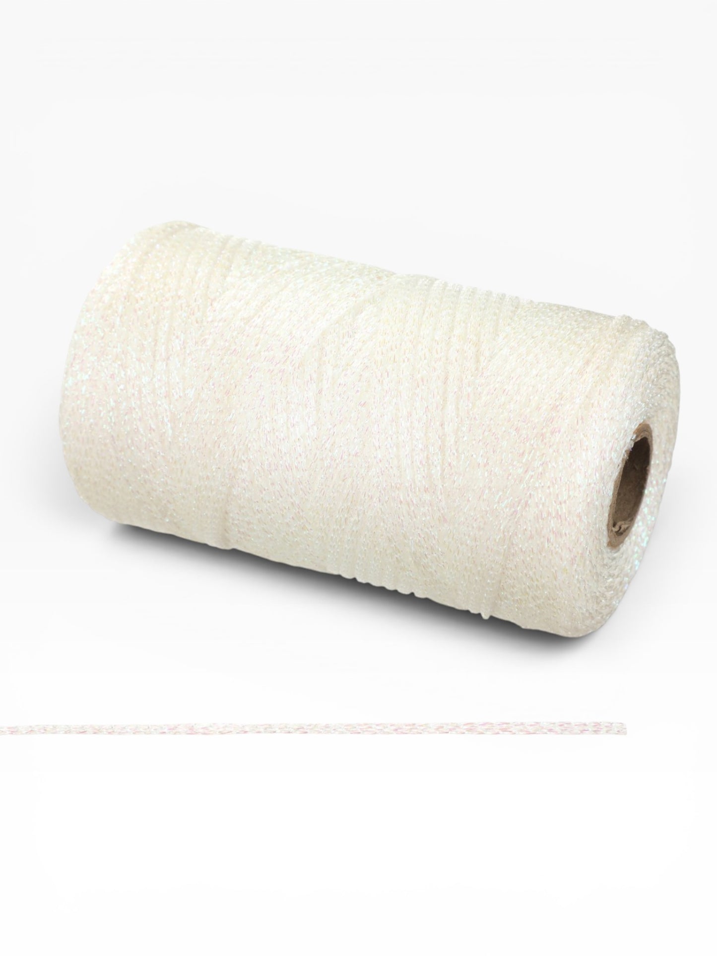 Cordón Lurex Brillante 3mm 200g – Hilo Metalizado 240m para Bolsos, Accesorios y Proyectos Artesanales