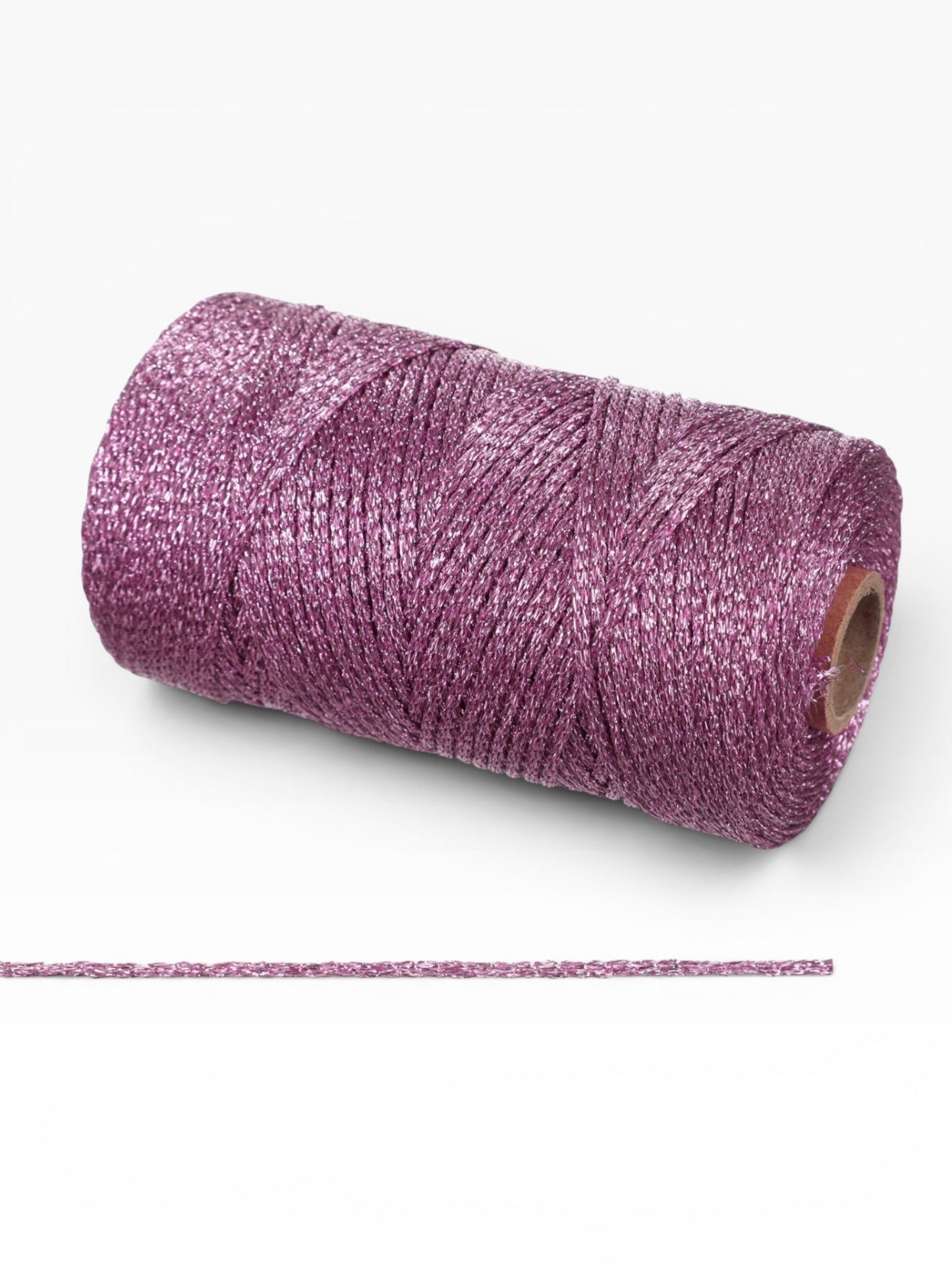 Cordón Lurex Brillante 3mm 200g – Hilo Metalizado 240m para Bolsos, Accesorios y Proyectos Artesanales