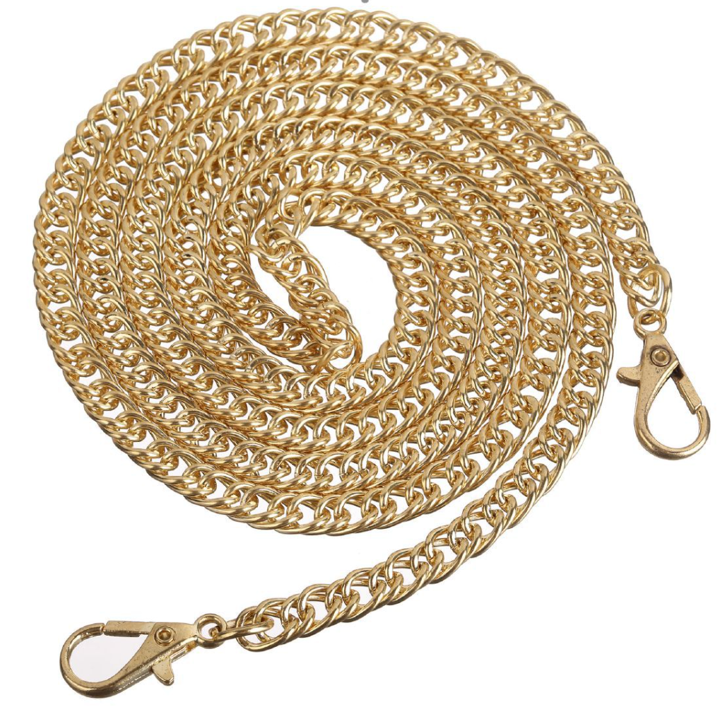 Catena per Borsa in Metallo 120 cm – Tracolla Elegante per Borse Handmade in Diverse Varianti
