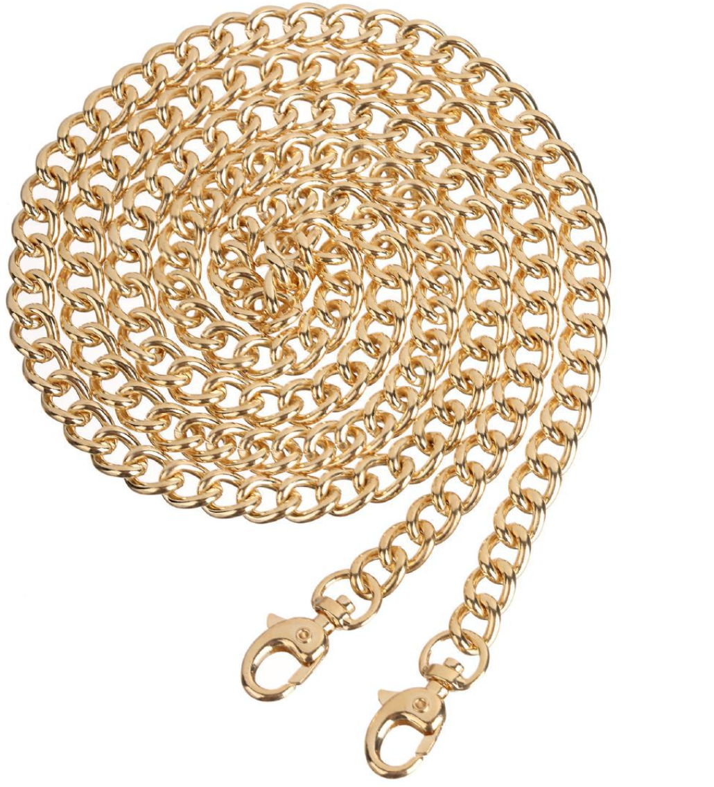 Catena per Borsa in Metallo 120 cm – Tracolla Elegante per Borse Handmade in Diverse Varianti