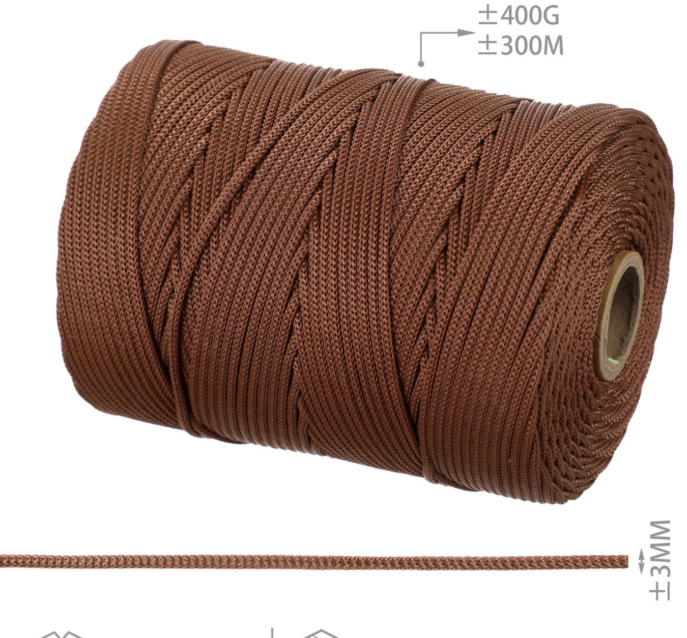 CORDÓN THAI 3mm 300M 400g grosor 3mm
