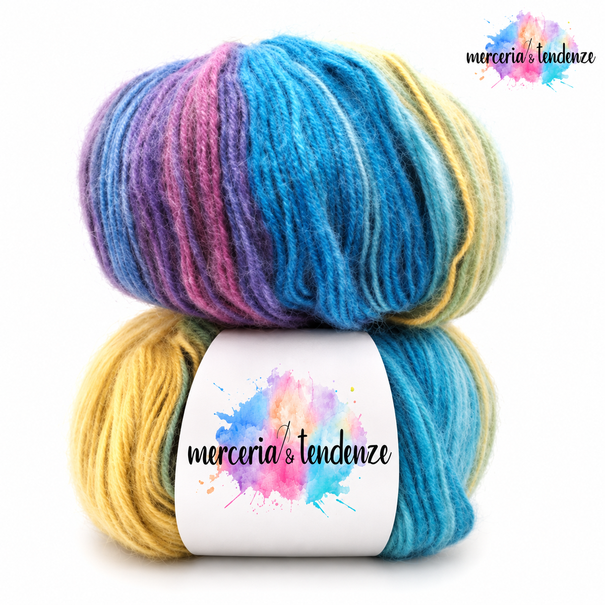 Aurora – 11 Turchese e lilla – etichetta Merceria & Tendenze