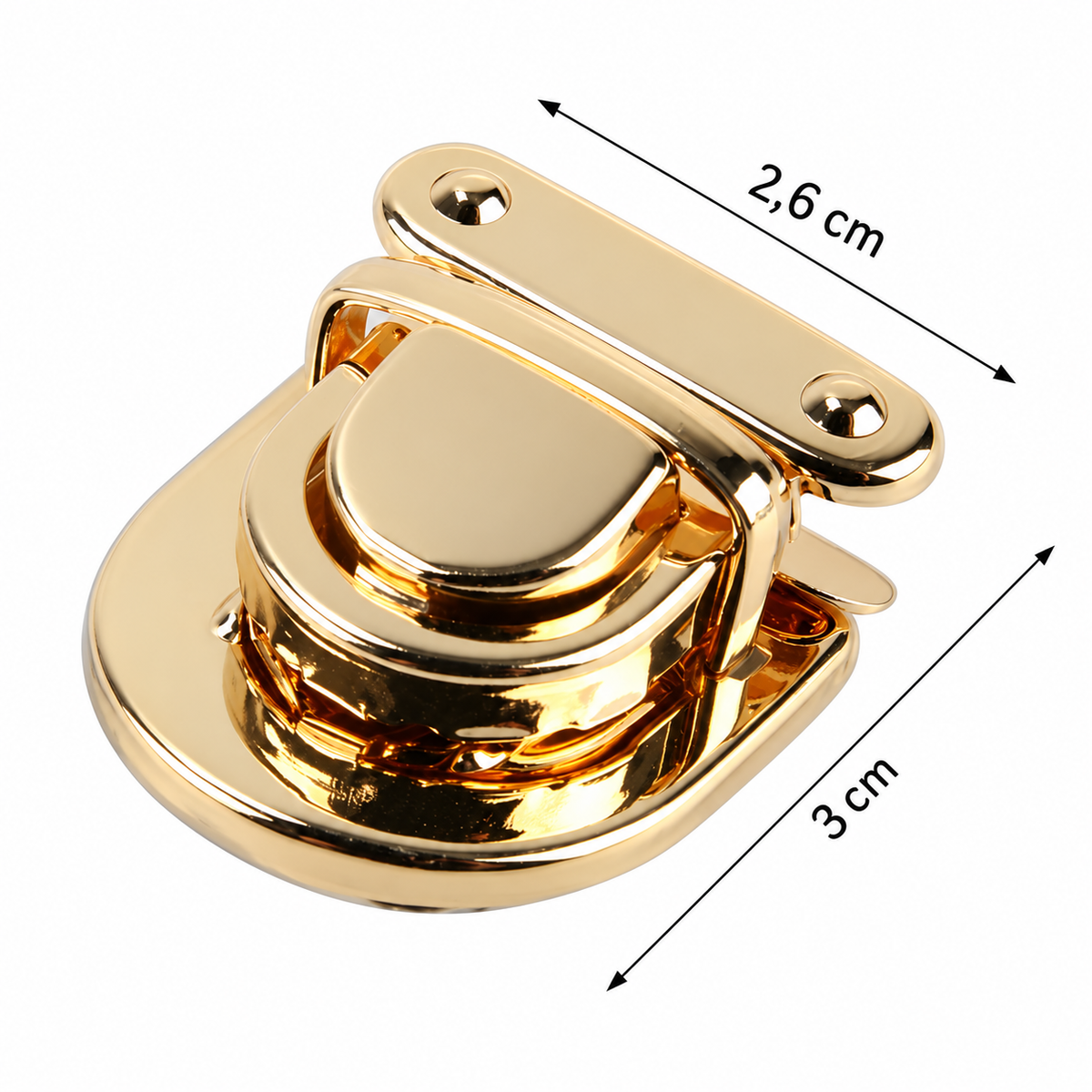 Chiusura Arrotondata Oro-16289_00 con misure