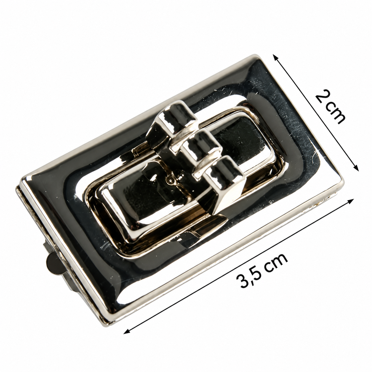Chiusura Rettangolare Argento-16295_01 con misure
