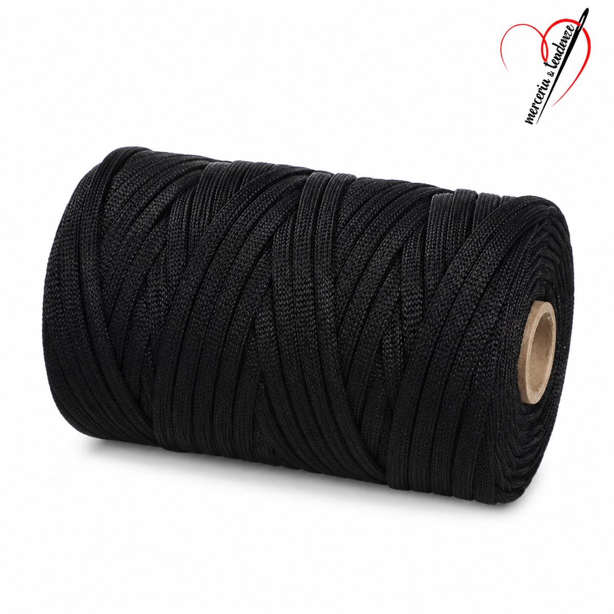 Cordino piatto lurex nero articolo 846218