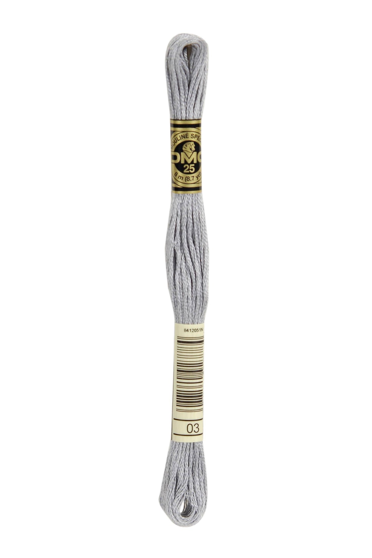 DMC Mouliné Spécial 25, colore 03, matassina da 8 metri, 100% cotone