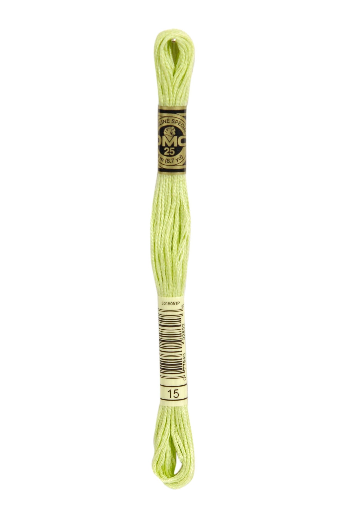 DMC Mouliné Spécial 25, colore 15, matassina da 8 metri, 100% cotone