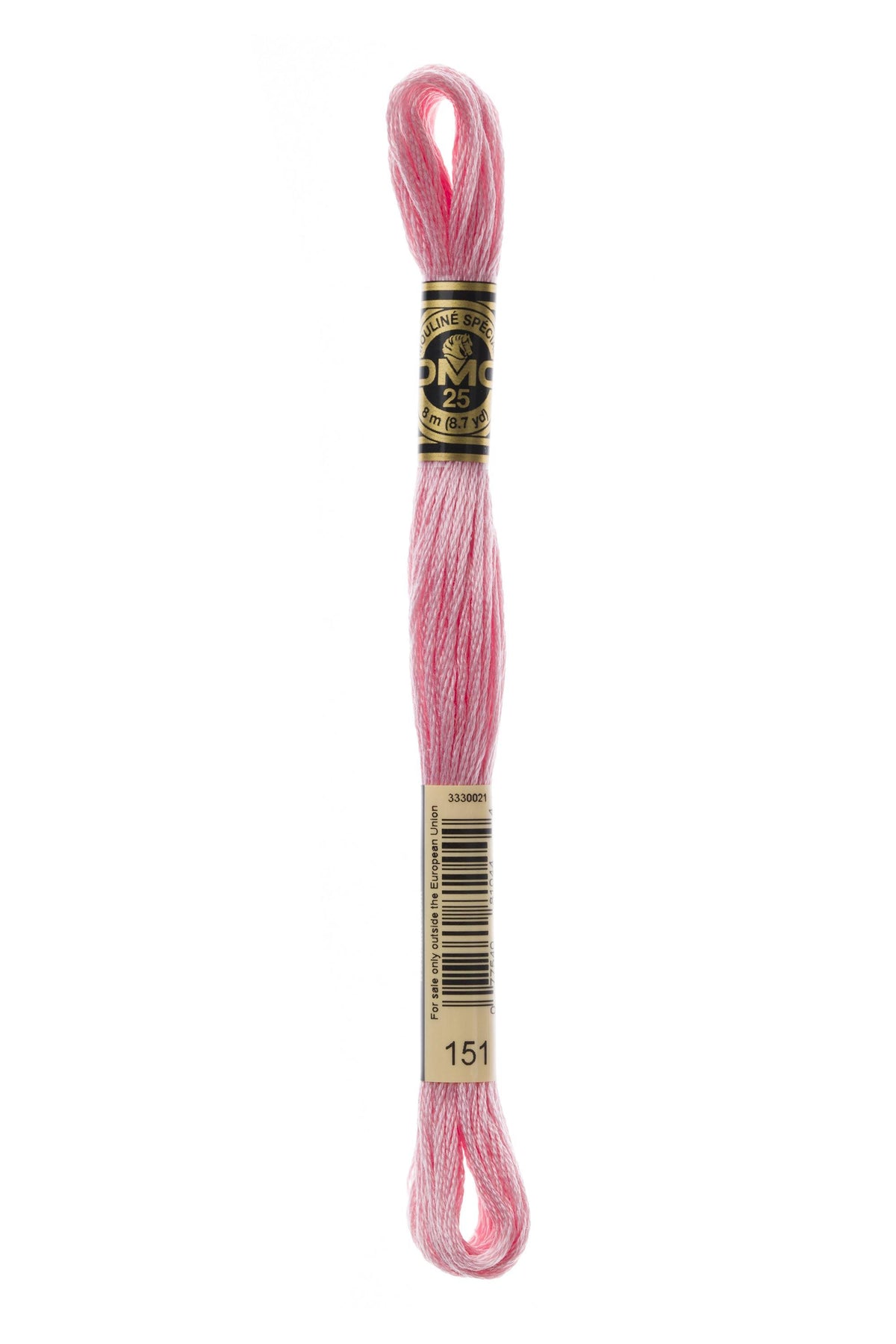 DMC Mouliné Spécial 25, colore 151, matassina da 8 metri, 100% cotone