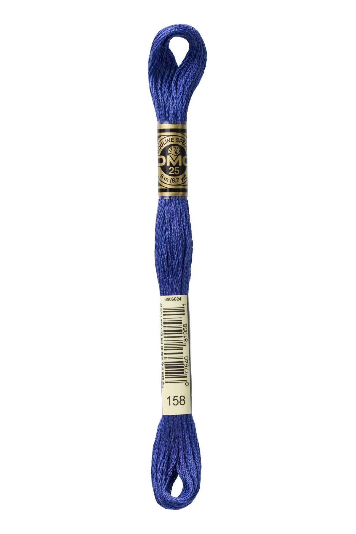DMC Mouliné Spécial 25, colore 158, matassina da 8 metri, 100% cotone
