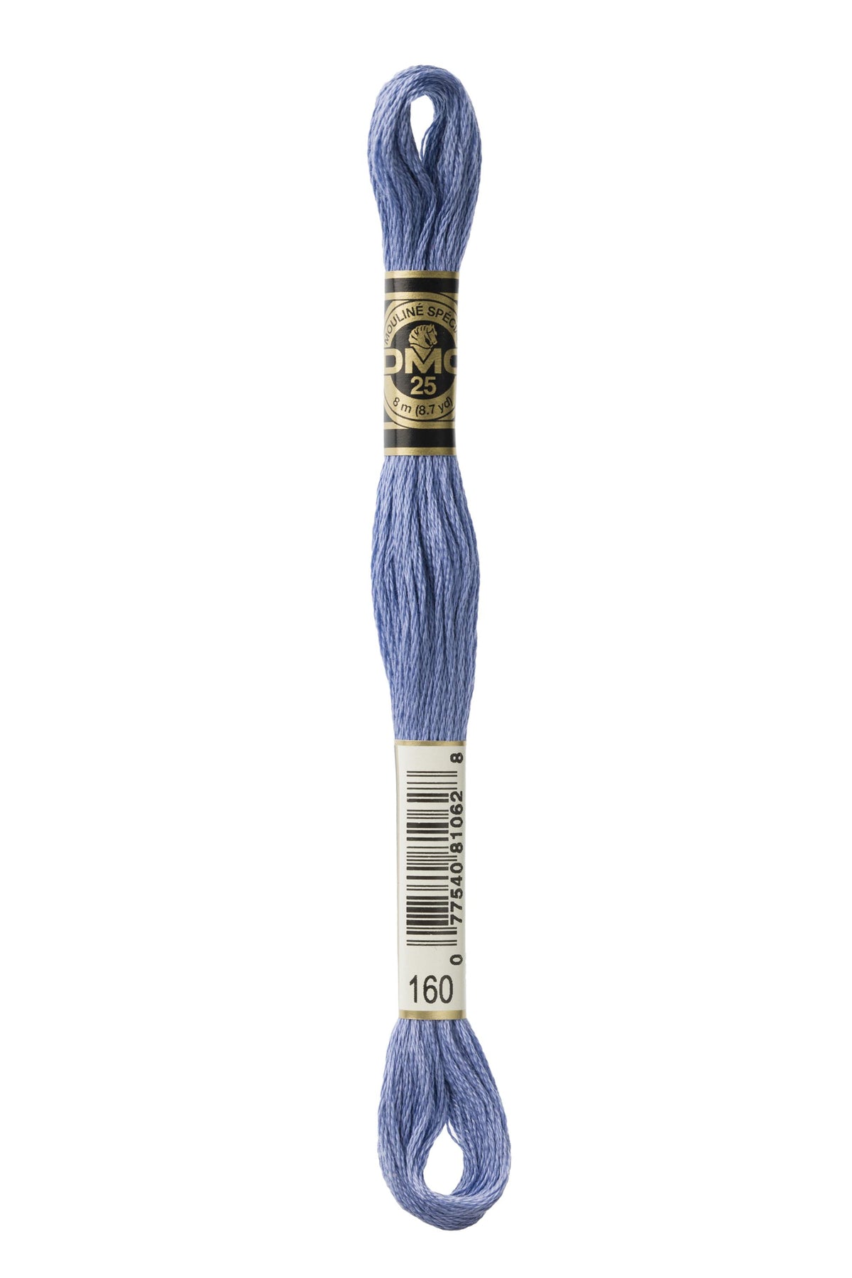 DMC Mouliné Spécial 25, colore 160, matassina da 8 metri, 100% cotone