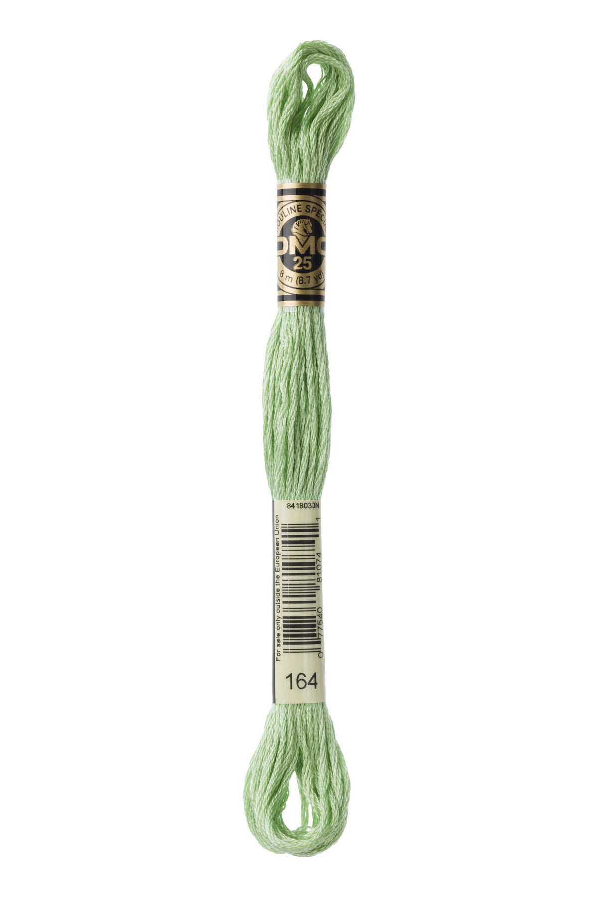 DMC Mouliné Spécial 25, colore 164, matassina da 8 metri, 100% cotone