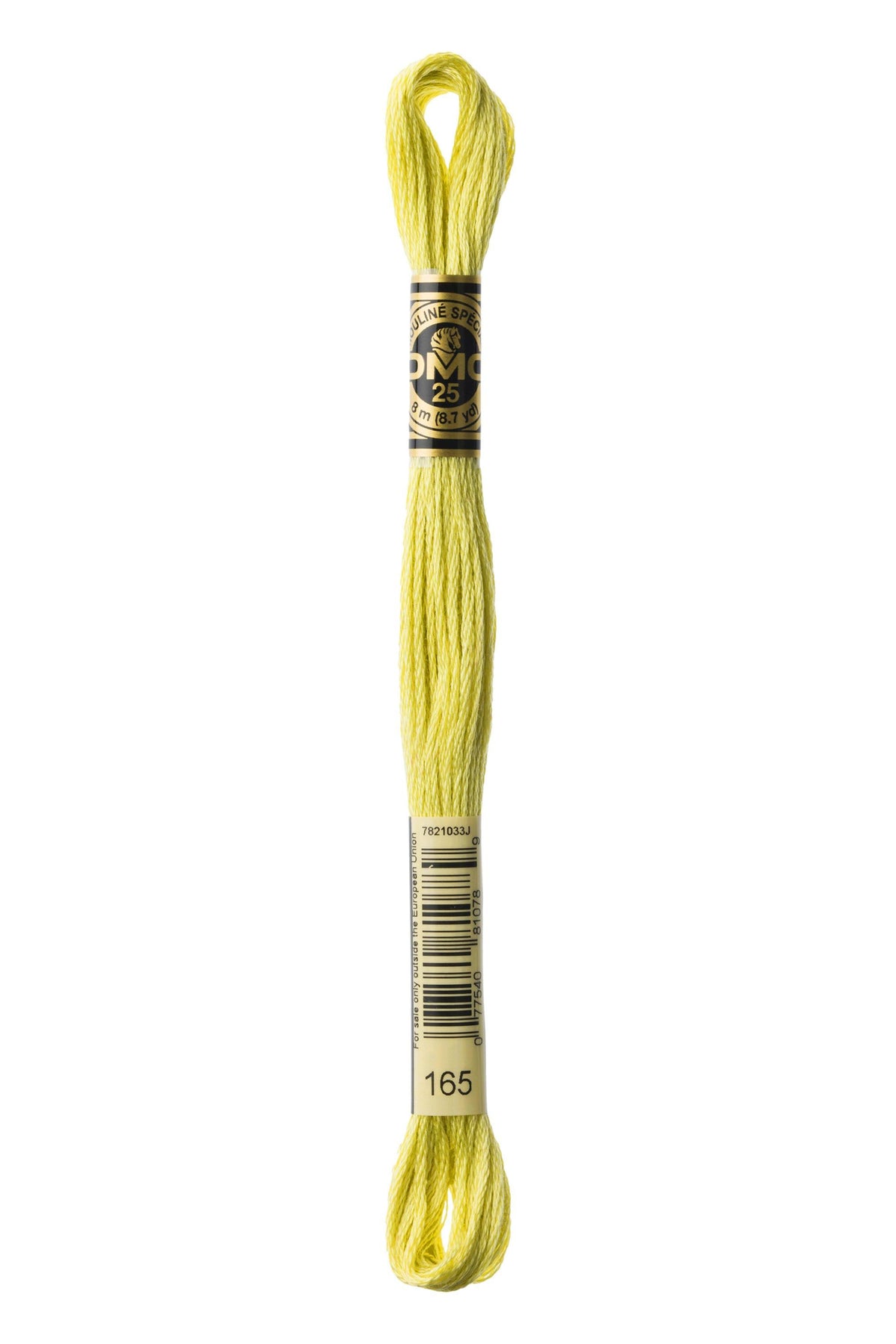 DMC Mouliné Spécial 25, colore 165, matassina da 8 metri, 100% cotone