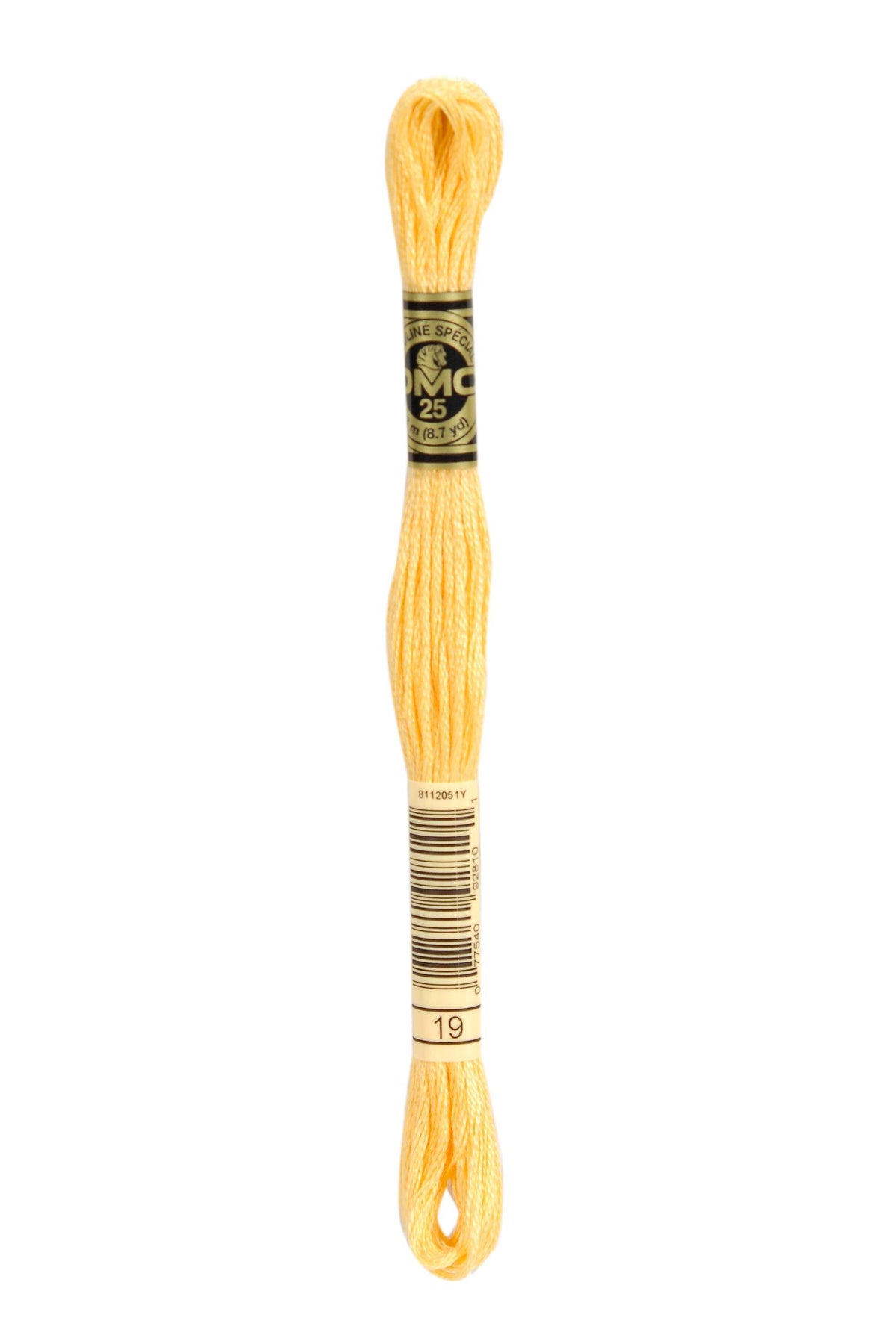 DMC Mouliné Spécial 25, colore 19, matassina da 8 metri, 100% cotone
