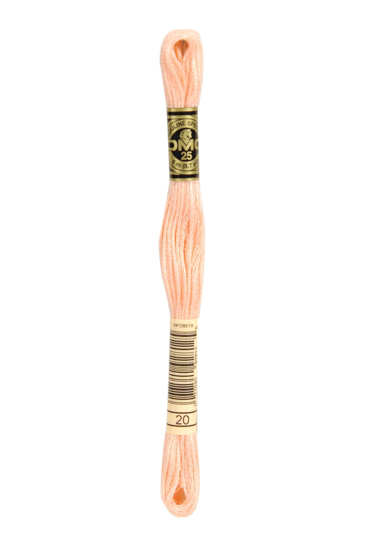 DMC Mouliné Spécial 25, colore 20, matassina da 8 metri, 100% cotone