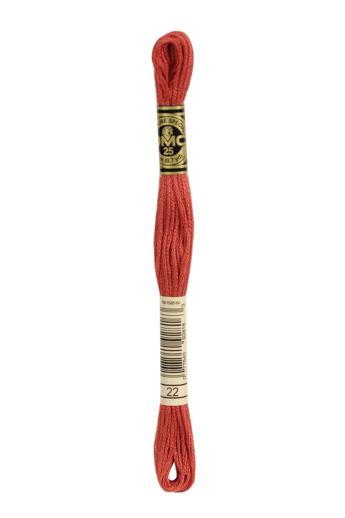 DMC Mouliné Spécial 25, colore 22, matassina da 8 metri, 100% cotone