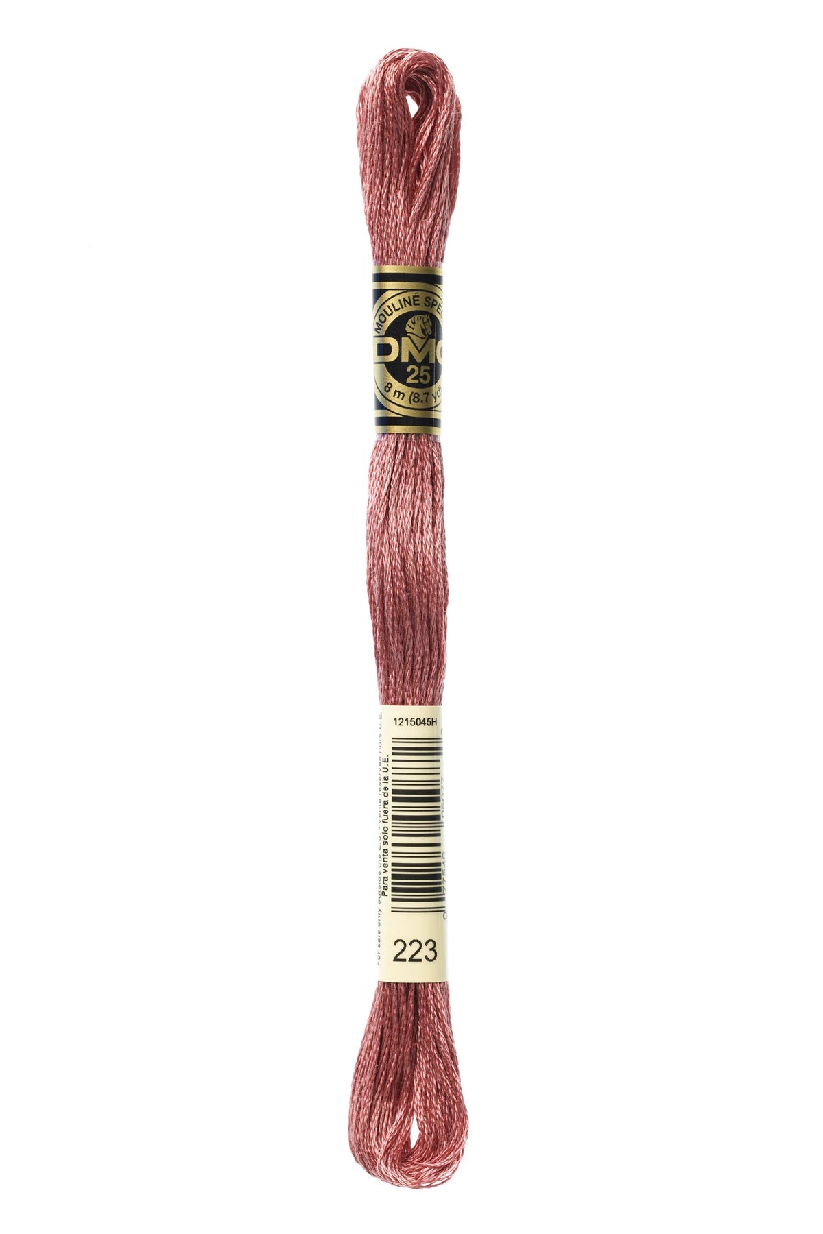 DMC Mouliné Spécial 25, colore 223, matassina da 8 metri, 100% cotone